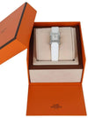 H Hour Bezel Diamond Blanc Matte Alligator Silver B - HERMES - BALAAN 4