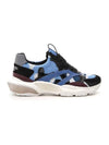 Bounce Camo Low Top Sneakers Blue - VALENTINO - BALAAN 1