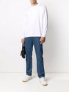 Men's Face Patch Long Sleeve T-Shirt White - ACNE STUDIOS - BALAAN 4