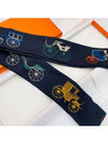 Embroidered Long Twilly A Toute Berline Scarf - HERMES - BALAAN 4