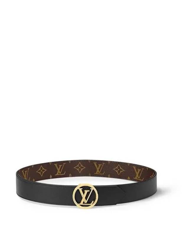 LV Circle 35mm Reversible Belt Brown - LOUIS VUITTON - BALAAN 4