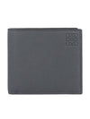 Anagram Embossed Bifold Halfwallet Anthracite - LOEWE - BALAAN.