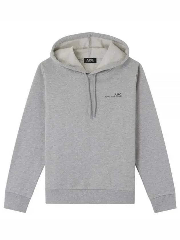 Item Logo Print Hooded Top Grey - A.P.C. - BALAAN 2