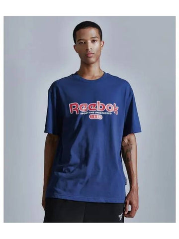 Basic graphic t shirt navy - REEBOK - BALAAN 1