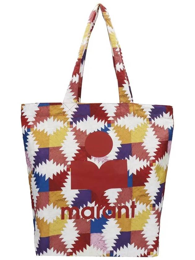 Logo Graphic Tote Bag - ISABEL MARANT - BALAAN 3