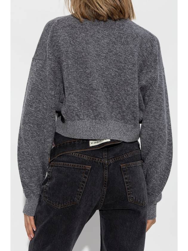 T By Alexander Wang Short Cardigan, Women's, Grey - ALEXANDER WANG - BALAAN 4