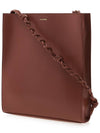 Tangle Medium Leather Cross Bag Brown - JIL SANDER - BALAAN 3