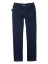 Women's Overlock Stitch Straight Jeans Indigo - BOTTEGA VENETA - BALAAN 11