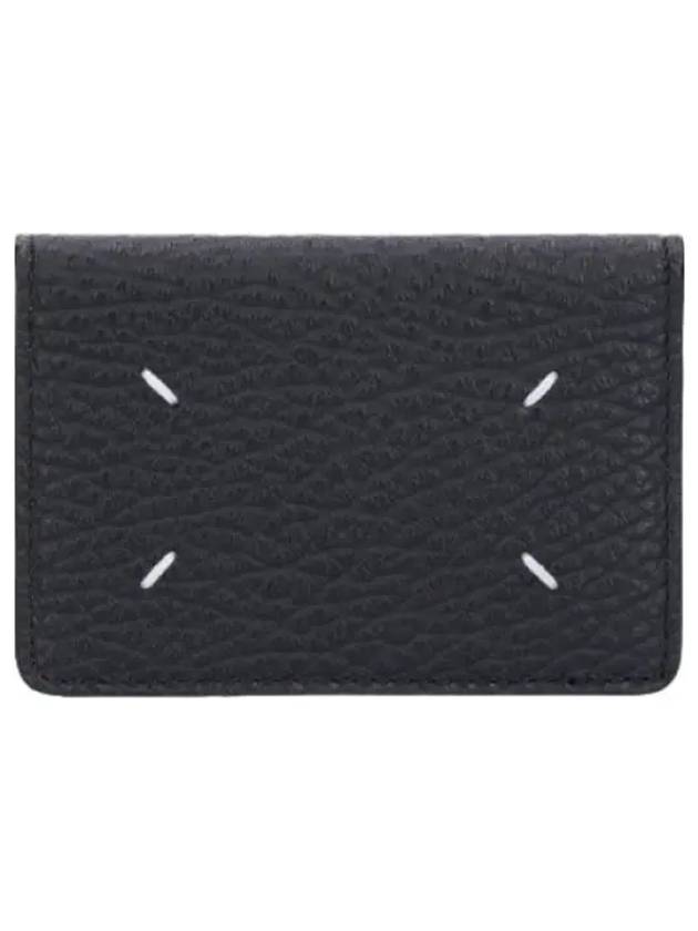 stitch card holder black - MAISON MARGIELA - BALAAN 1