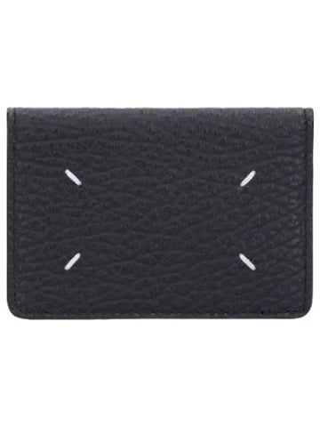 stitch card holder black - MAISON MARGIELA - BALAAN 1