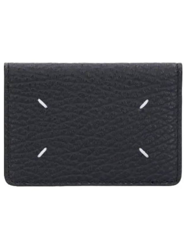 stitch card holder black - MAISON MARGIELA - BALAAN 1