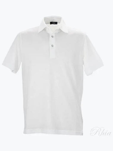 Men s Collar Short Sleeve T Shirt Tee Regular Fit JPL00115U 52005 1000 - HERNO - BALAAN 1