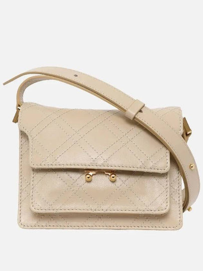 Women's Trunk Soft Mini Shoulder Bag Beige - MARNI - BALAAN 2