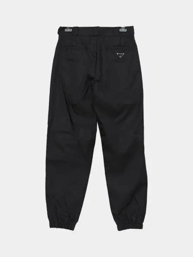 Triangle Logo Re-Nylon Jogger Track Pants Black - PRADA - BALAAN 2