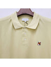 Fox Head Patch Cotton Polo Shirt Yellow - MAISON KITSUNE - BALAAN 7