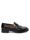 Mirror G Leather Loafers Black - GUCCI - BALAAN 2