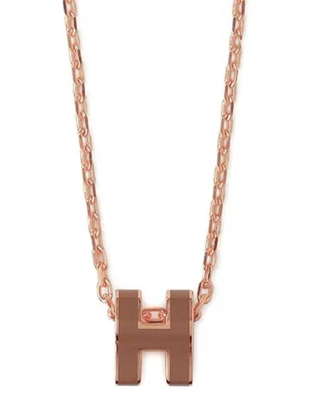 Pop H Mini Necklace New Gold - HERMES - BALAAN 5