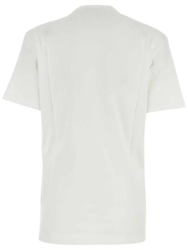 short sleeve t-shirt 1011882 1A08573 2W020 BIANCO NERO - VERSACE - BALAAN 3