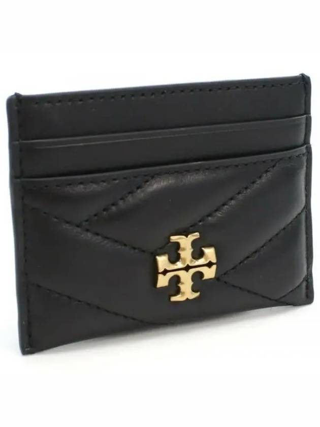 Kira Chevron Logo Card Wallet Black - TORY BURCH - BALAAN 2