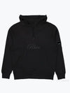 Diagonal Raised Fleece Lens Hoodie Black - CP COMPANY - BALAAN 2