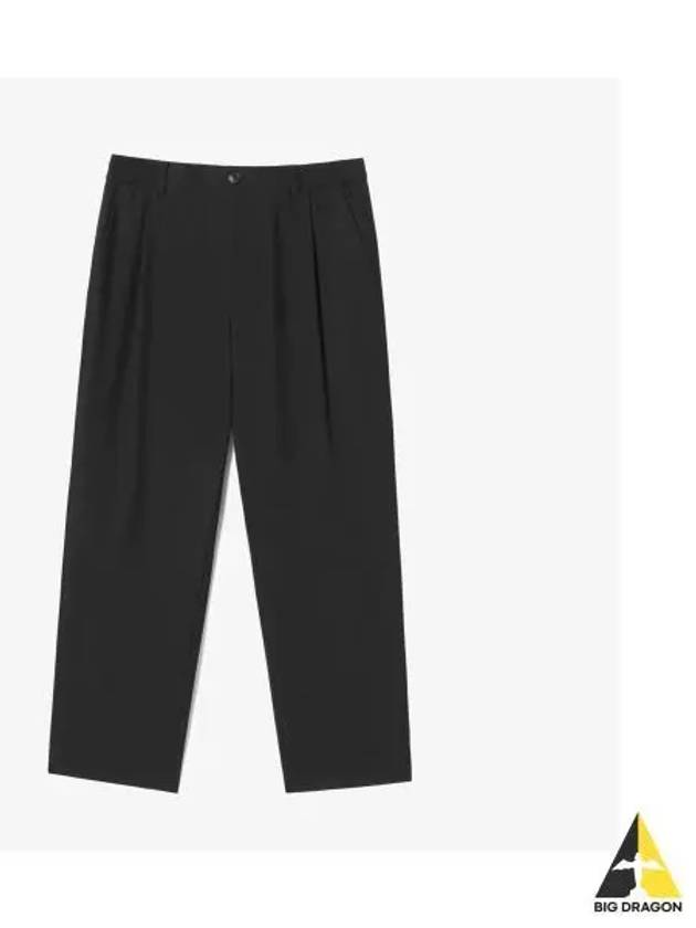 Men s Semi Wide Slacks Black - LACOSTE - BALAAN 1