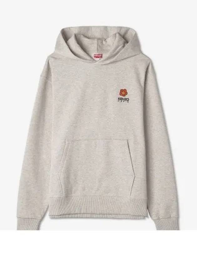 Boke Flower Crest Cotton Classic Hoodie Grey - KENZO - BALAAN 2