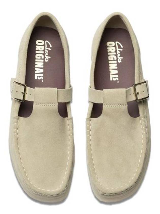 Wallabee T-Bar Maple Suede Loafers Beige - CLARKS - BALAAN 5