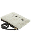 Logo Fur Clutch Bag White - MARNI - BALAAN 5