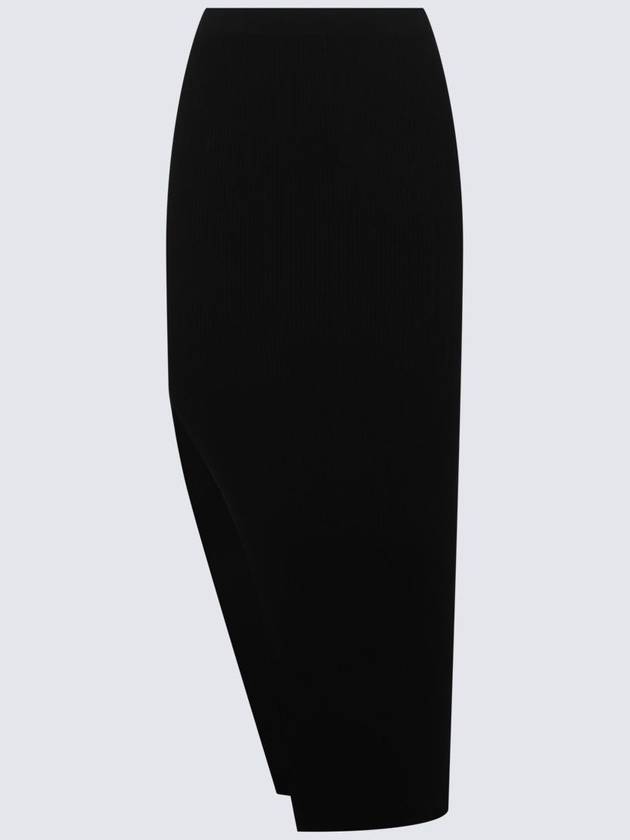 Rick Owens Black Viscose Skirt - RICK OWENS - BALAAN 6