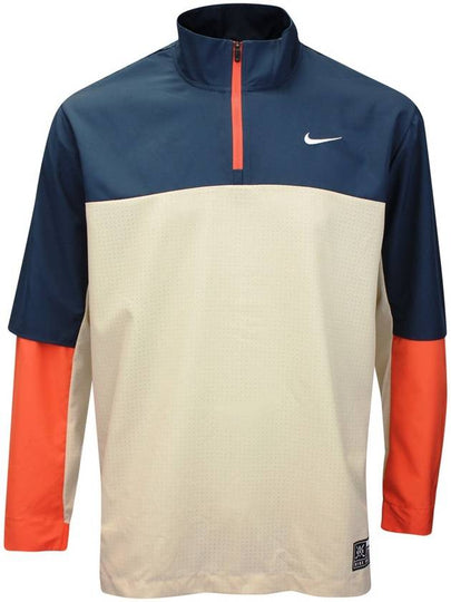 Golf Club Dri Fit Half Zip Jacket Sanddrift Armory Navy - NIKE - BALAAN 2