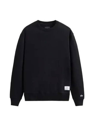 Essential French Terry Crew Neck Black - ALPHA INDUSTRIES - BALAAN 1