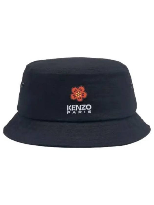 Balk Flower Crest Bucket Hat Black - KENZO - BALAAN 1