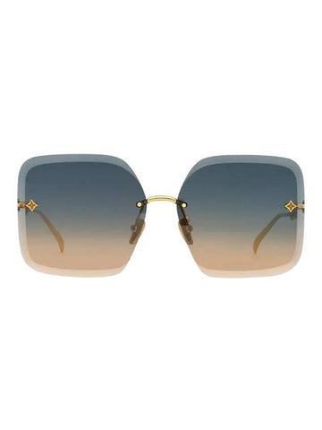 Eyewear LV Jewel Square Sunglasses Gold - LOUIS VUITTON - BALAAN 1