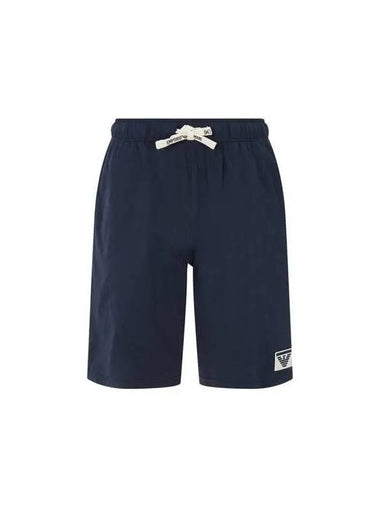 UNDERWEAR Men s Square Eagle Patch Lounge Shorts Marine - EMPORIO ARMANI - BALAAN 1