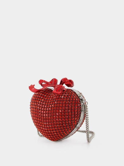 Crystal Heart Clutch - SELF PORTRAIT - Metal - Red - SELF PORTRAIT - BALAAN 2