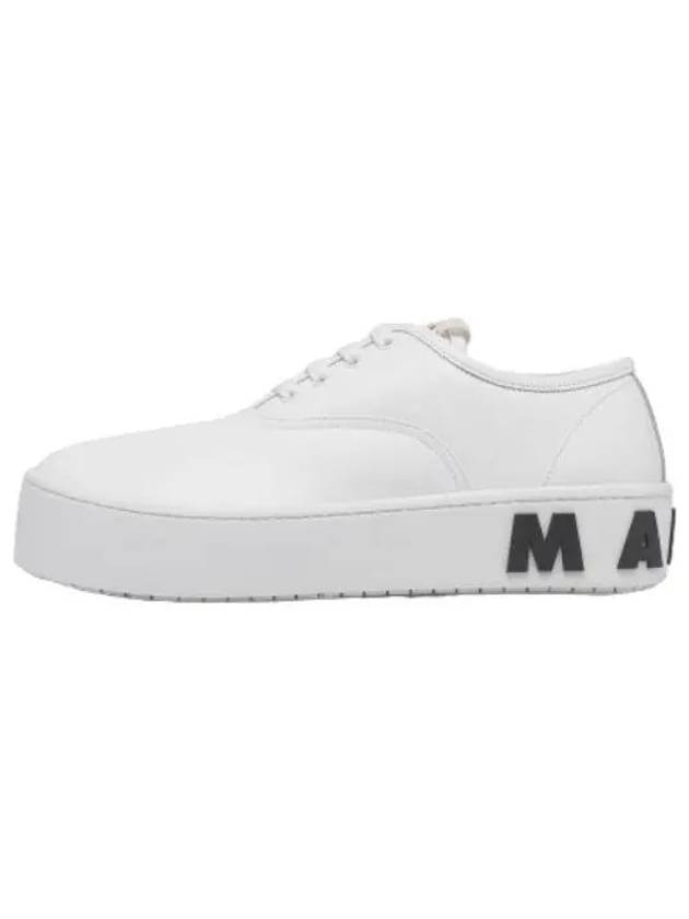 Pau Lace Up Sneakers Lily White Black - MARNI - BALAAN 1