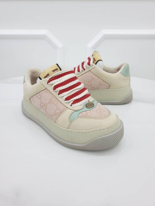 GG pink screener sneakers 35 5 - GUCCI - BALAAN 3