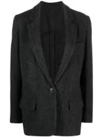 Charlene Wool Single Jacket Black VE0086FAA3D17E01BK - ISABEL MARANT - BALAAN 1