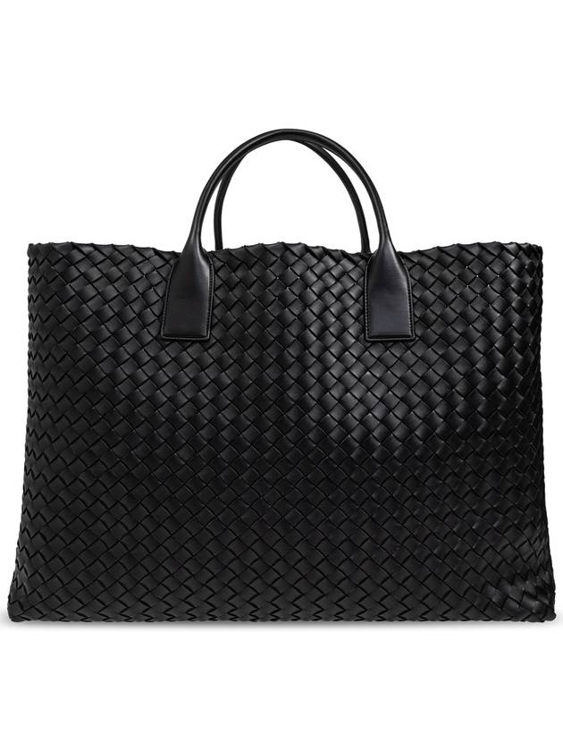 Bottega Veneta Leather Bag Maxi Cabat, Men's, Black - BOTTEGA VENETA - BALAAN 3