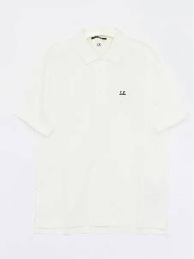 1020 Jersey Polo Shirt White - CP COMPANY - BALAAN 2