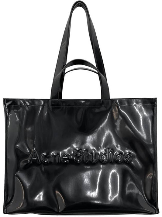 studio embossed logo tote bag black - ACNE STUDIOS - BALAAN 2