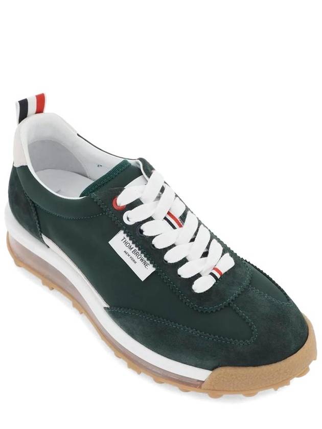 Clear Sole Tech Runner Low Top Sneakers Green - THOM BROWNE - BALAAN 5