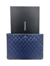 Women s A82552 Caviar Skin Classic Silver COCO Logo Large Clutch - CHANEL - BALAAN 8