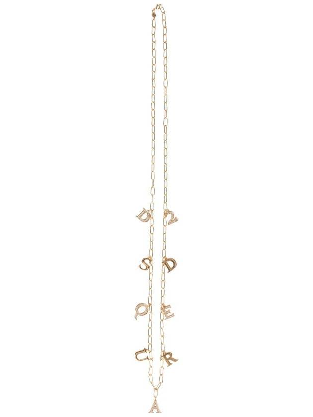 logo charm necklace gold - DSQUARED2 - BALAAN 2