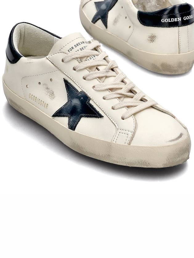 Superstar Beige Night Blue Heel Tab Sneakers - GOLDEN GOOSE - BALAAN 2