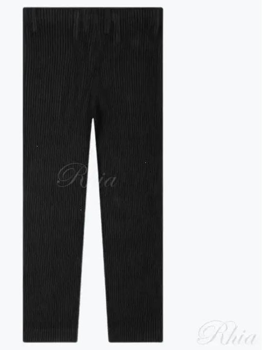 Pleated Straight Pants Black - ISSEY MIYAKE - BALAAN 2