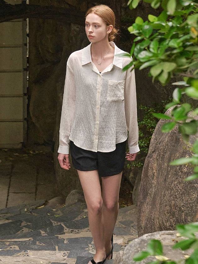 Coconut Loose Fit Linen Shirt Ivory - MICANE - BALAAN 5