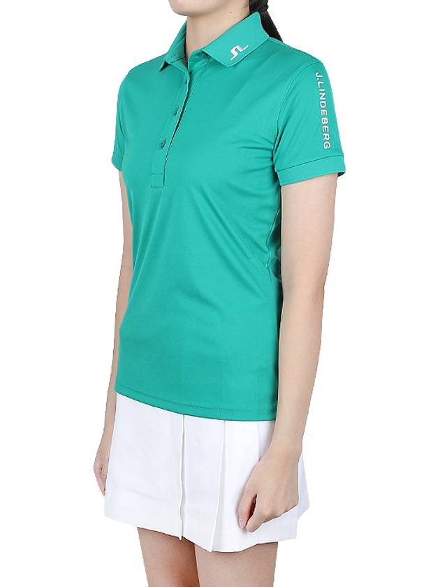 Tour Tech Short Sleeve Polo Shirt Green - J.LINDEBERG - BALAAN 5