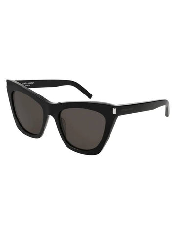 Eyewear SL214 001 New Wave Kate Cats Eye Sunglasses Black - SAINT LAURENT - BALAAN 1