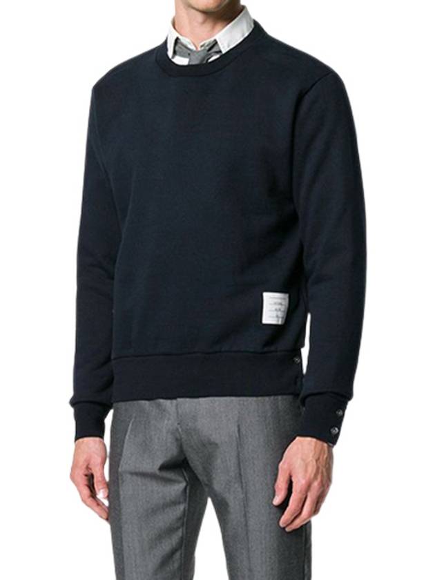 Center Back Stripe Crewneck Sweatshirt Navy - THOM BROWNE - BALAAN 3